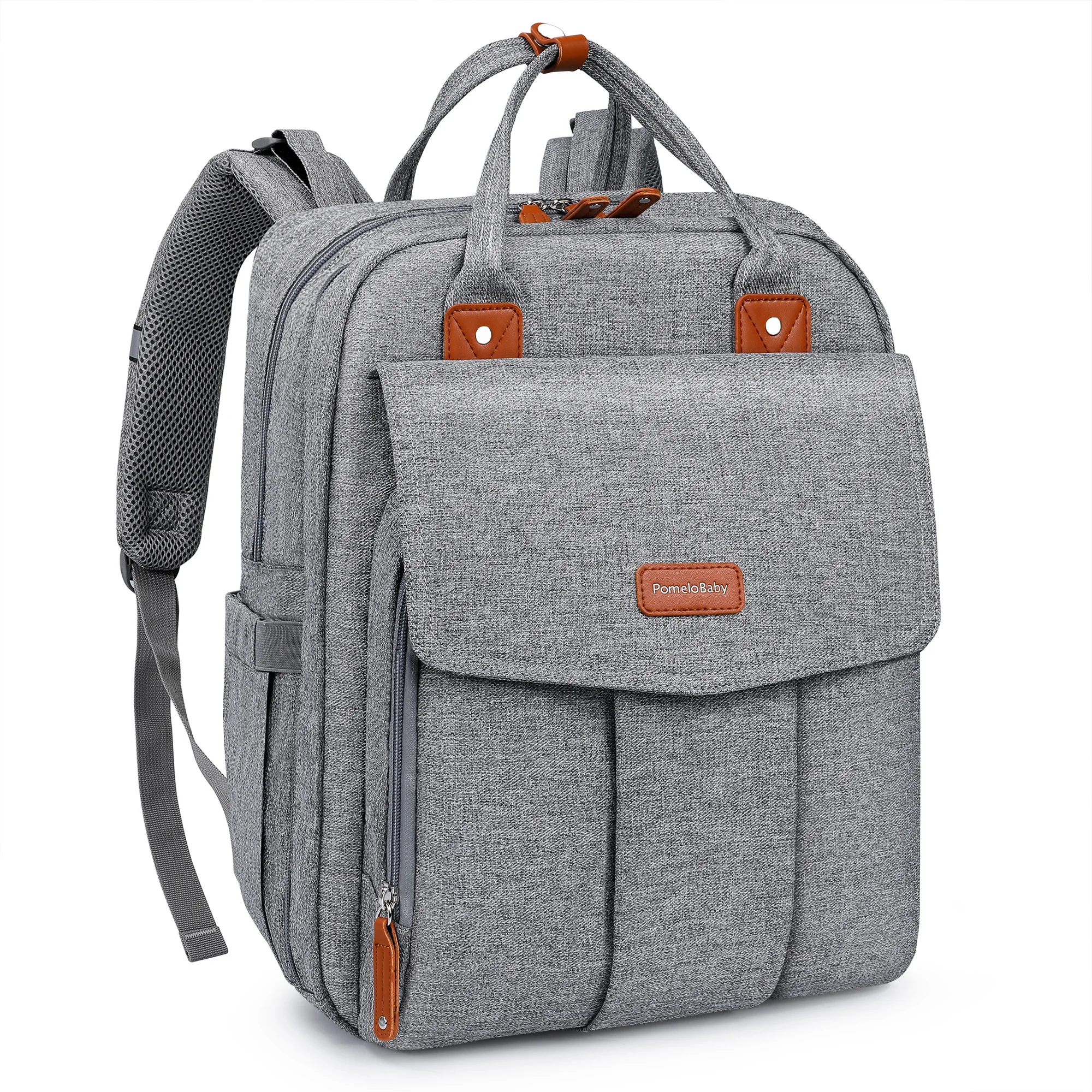 

Baby Changing Bag Backpack, PomeloBaby Large Nappy Back Pack Diaper Bags with Portable Changing Mat for Mom and Dad