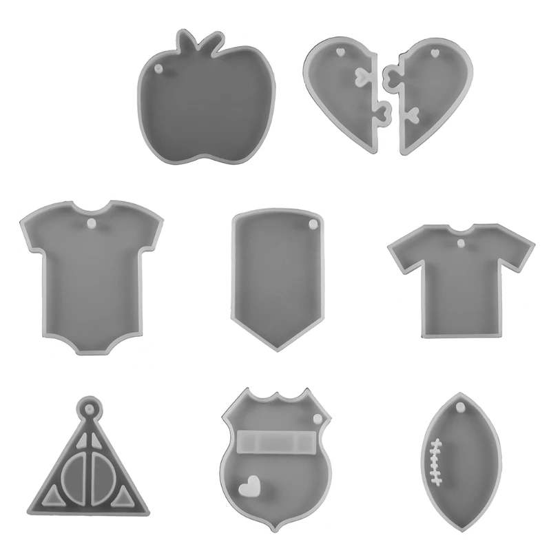 

Special Resin Mold Epoxy Craft Keychain Silicone Moulds Polymer Clay DIY Making T4MD