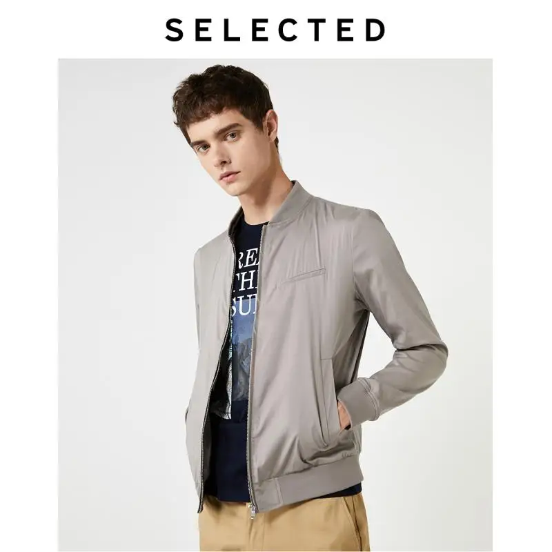 Мужская куртка из хлопка трендовая верхняя одежда с Бейсбольным воротником