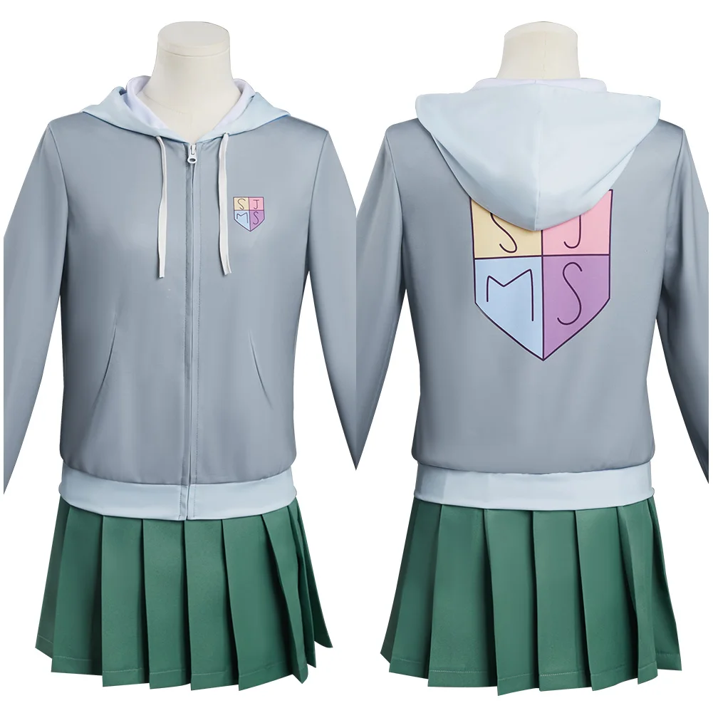 

Anime Amphibia Cosplay Marcy Wu Uniform Dress Outfits Halloween Carnival Suit