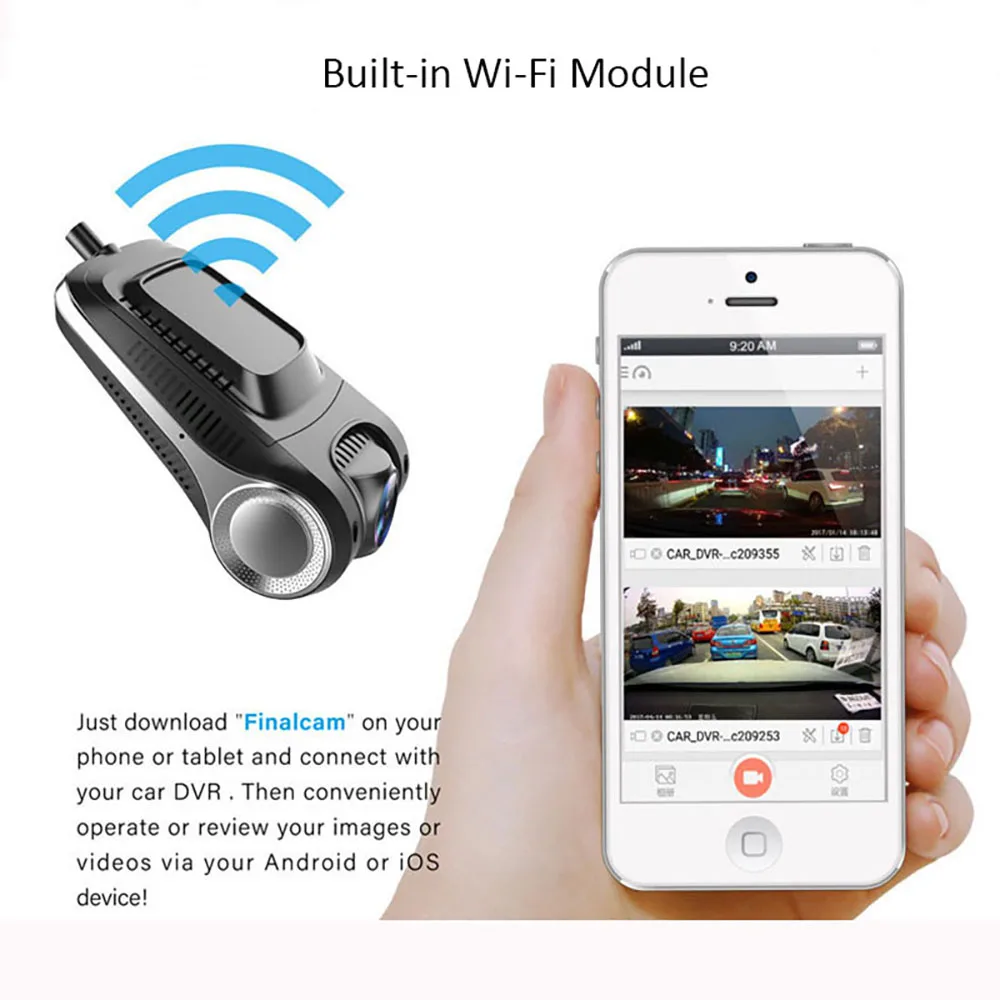 car dvr 2 0 full hd 1440p wi fi dual lens rear view dashcam video recorder auto camera dash dvrs car motion detector registrar free global shipping