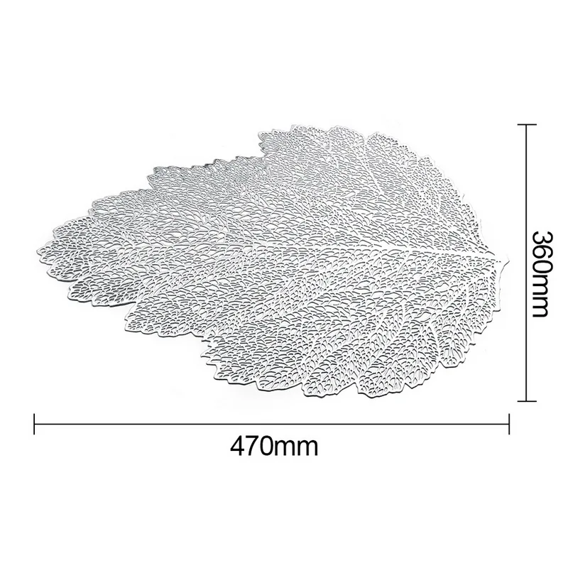 Тарелка для обеденных настольные подставки имитация листьев завод ПВХ
