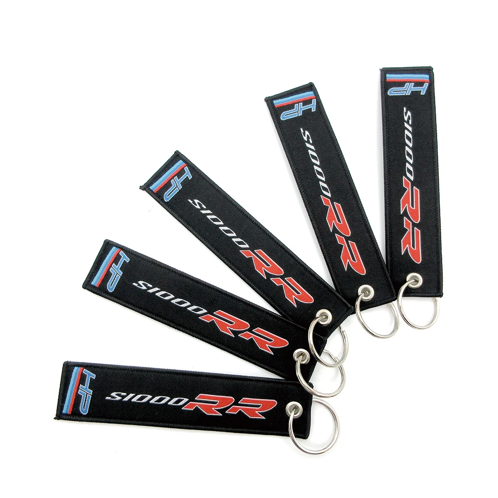 

Factory Direct Sales Motorcycle Embroidery Key Holder Chain Collection New Keychain For BMW S1000XR S1000RR S1000 RR HP4 Keyring