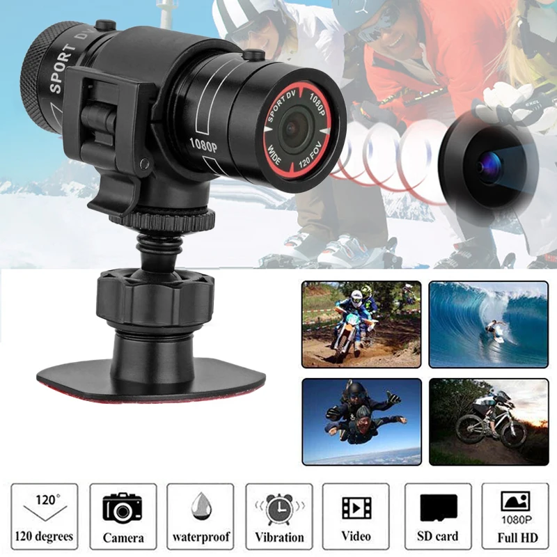 

Camera Motorcycle Full HD 1080P Mini Sports DV Camera Bike Motorcycle Helmet Action DVR Video Cam Perfect For Outdoor Sports