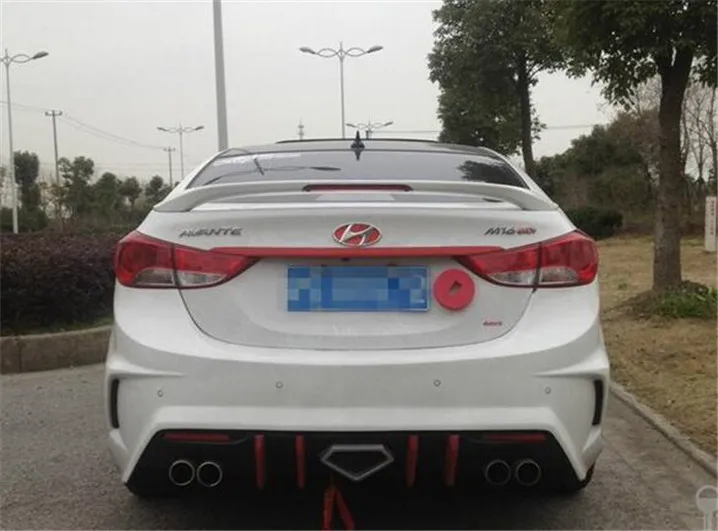 Спойлер для Hyundai Elantra спойлер из АБС пластика автомобильного заднего крыла