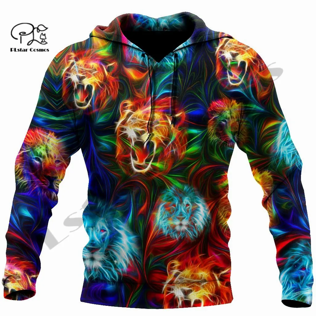 

PLstar Cosmos 3DPrint Newest Magic Multicolor Lion Unique Unisex Men/Women Hrajuku Streetwear Casual Hoodies/Zip/Sweatshirt Q-2