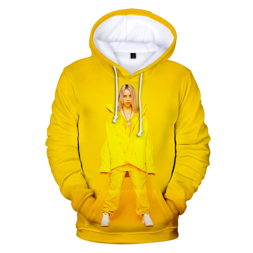 Оригинальные толстовки для мужчин и женщин Billie Eilish, толстовка с капюшоном, лидер продаж, осенне-зимняя модная одежда для мальчиков и девочек