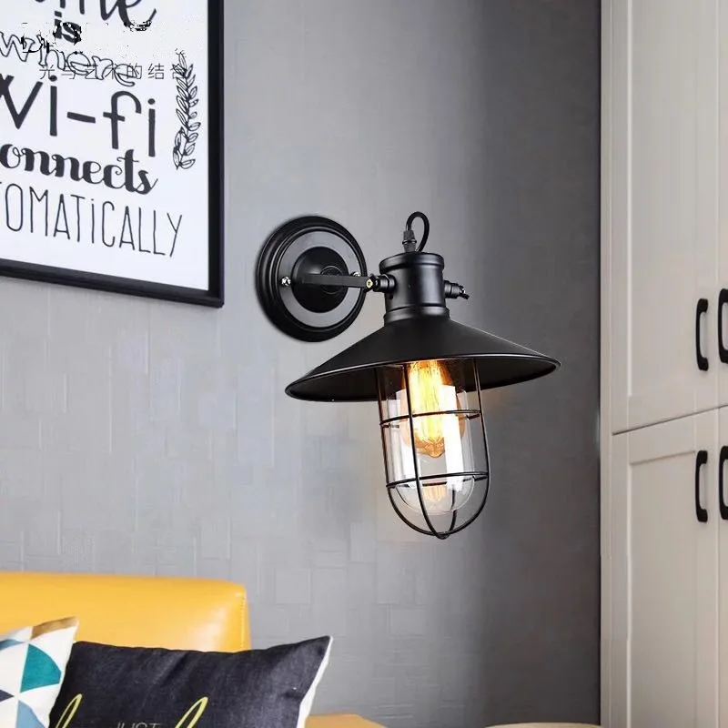 Американский настенный ретро светильник лестница прихожая столовая гостиная