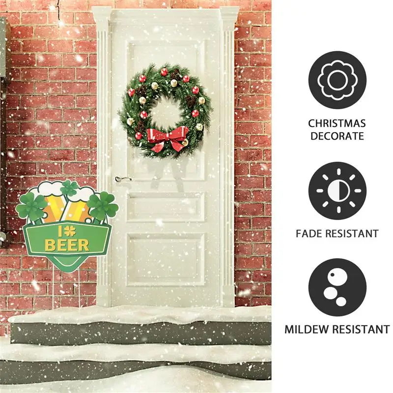 

1 Set 8pcs Irish Festival Decorative Garden Signs Ornaments (Assorted Color)