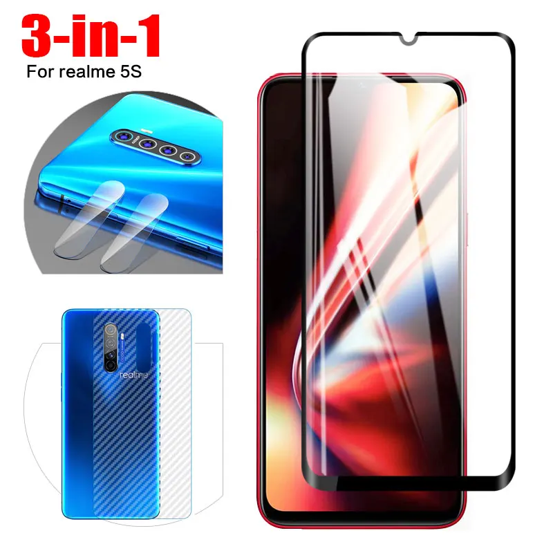 3-в-1 Камера Стекло для realme x2 XT Экран протектор объектива на oppo 5S C2 2020 5 углеродного