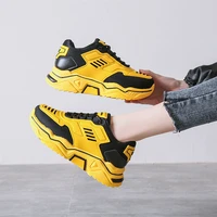 2021 women chunky sneakers designers yellow casual shoes ulzzang fashion basket female trainers woman platform sneaker size 42