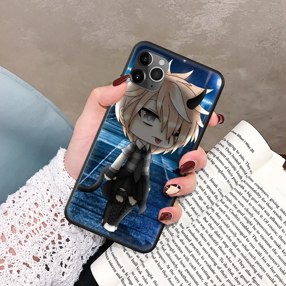 

Social game Gacha Life Custom Phone Case For IPhone 5 5S SE 5C 6 6S 7 8 Plus X XS XR 11 12 Mini Pro Max 2020 black Cell Silicone