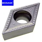 MOSASK 10 шт. DCMT вставка 11T3 08 04 MT ZN60 Обработанная сталь токарный станок с ЧПУ Обрабатывающие инструменты цементированные керамические Токарные Пластины