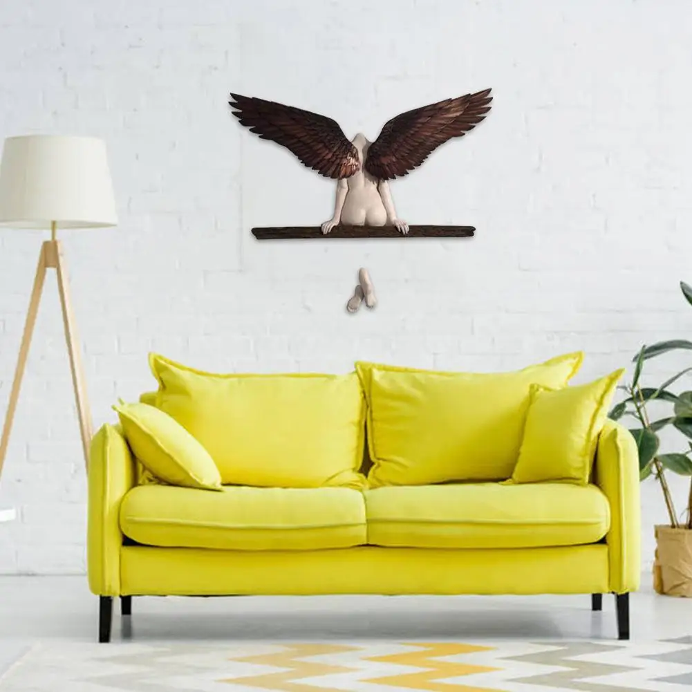 

1PC Angel Art Sculpture Wall Decoration 3D Statue for Living Room Bedroom Decoration Home Decor Garden Statue Artwork Angel Wing
