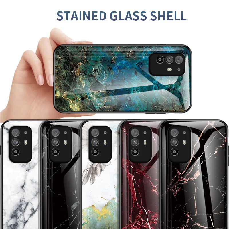 

For Oppo A94 5G Tempered Glass Case for Oppo A94 A 94 Frame Hard Glass Back Cover Oppo A94 Luxury Case for Oppo A94 Fundas