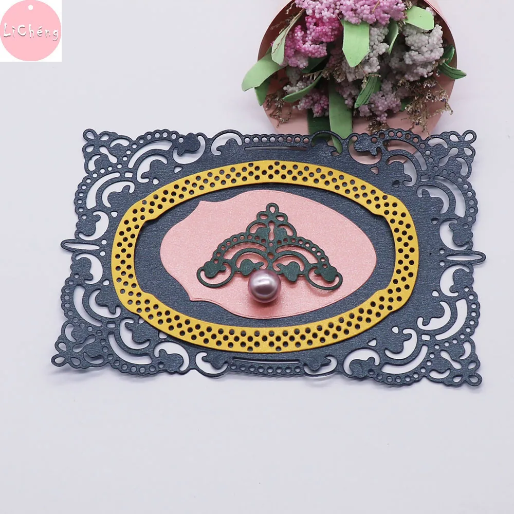 Геометрическая рамка металлические Вырубные штампы для скрапбукинга