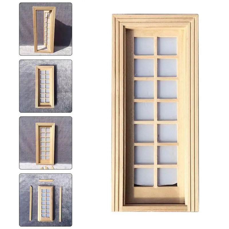 

1Pc Door Model Decor Mini Decoration Furniture Model Mini Door Model for Mini Room Playing