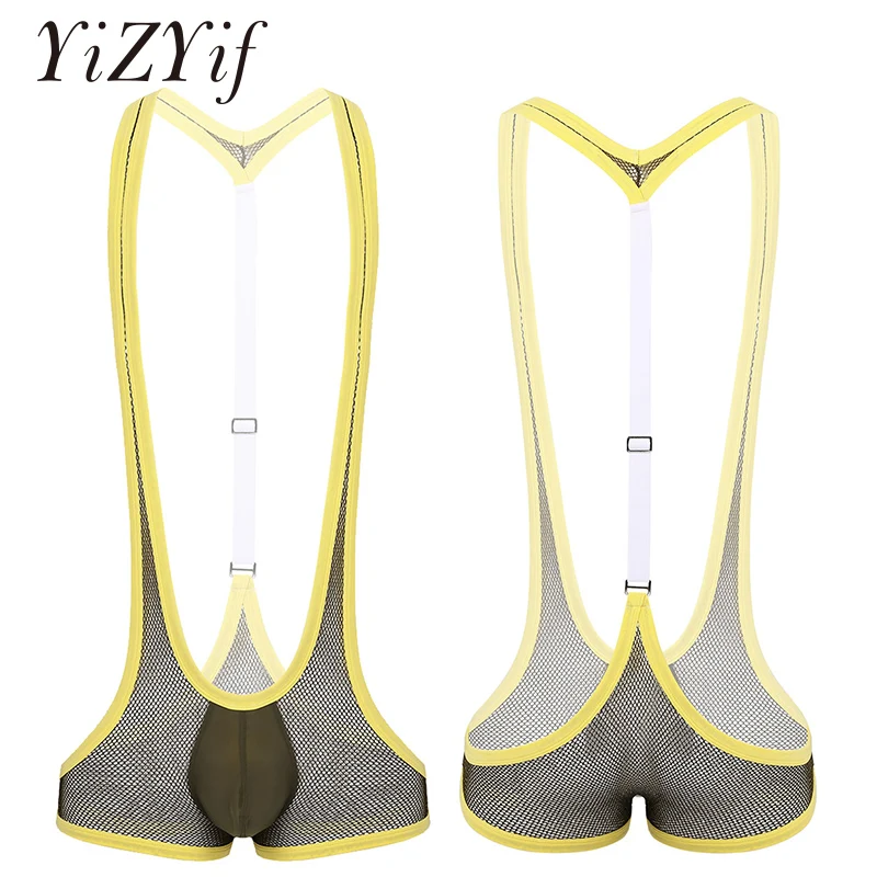 Мужское нижнее белье Jockstrap цельный прозрачный Y образный выпуклый мешочек на