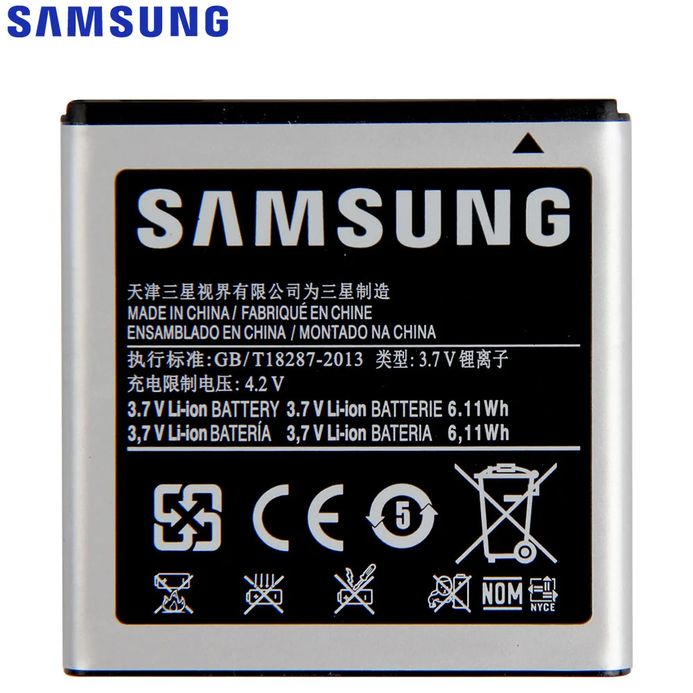 Оригинальный аккумулятор SAMSUNG EB575152LU EB575152VU /VA для Samsung Galaxy S I9000 I9003 I589 I8250 I919 D710 I779 i9105