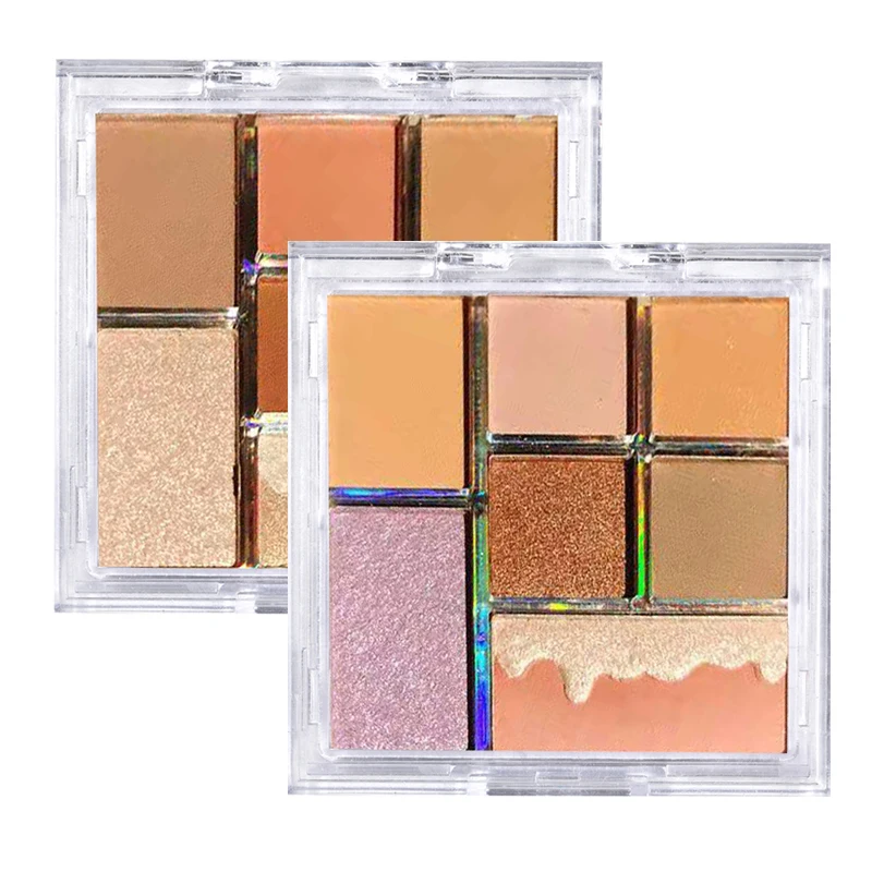 7 цветов консилер хайлайтер тени для глаз лоток карамель сыр молока Чай