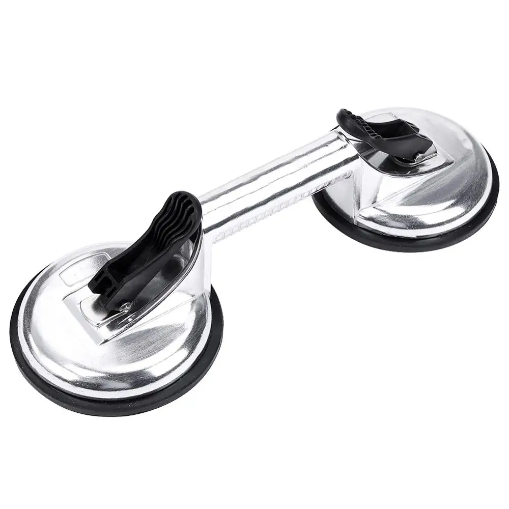 Sliver 2 Cups Двойные чашки стеклянная плитка присоска пластина сильный подшипник присоска Съемник автомобиль грузовик Ремонт для удаления открывания - Цвет: Sliver 2 Cups