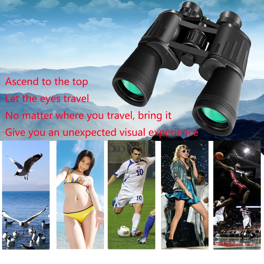 10x50 binoculars scok моноколь ночного видения телескопическое зеркало mini telescope бинокль детский мощности телескоп ночного видения для наблюдения за птицами путешествия охота Ежедневный Водонепроницаемый Открытый