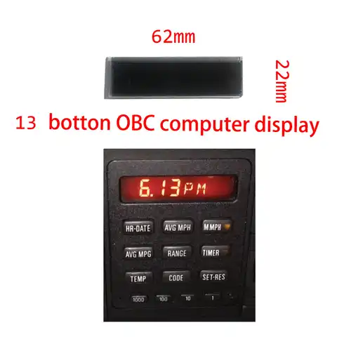 ЖК-дисплей для BMW E28, E30, 13 кнопок, бортовой компьютер OBC, BC1, OBC2, компьютерный экран 325i, 325e, 325is, 325ic, 528e, 535i