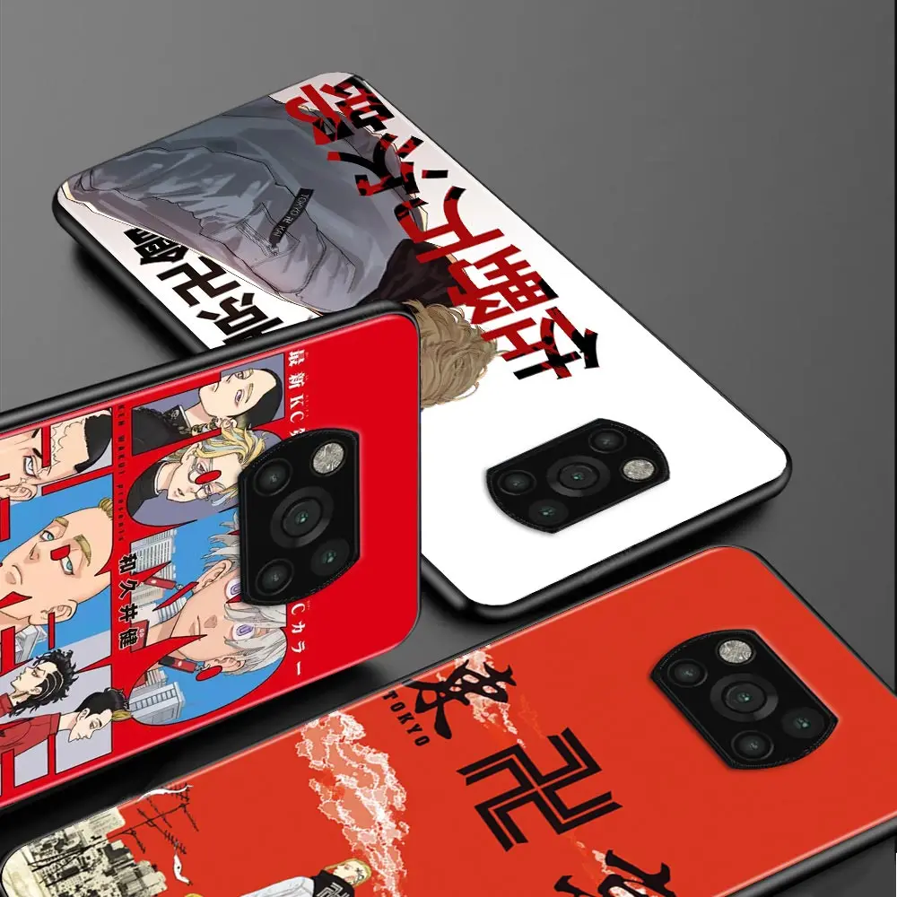 Anime tokyo revengers Funda For Mi Poco X3 M3 Pro NFC F1 Shell for Mi 12 Note 10 Pro Coque for Mi CC9 Pro CC9E A3 A2 Lite Para