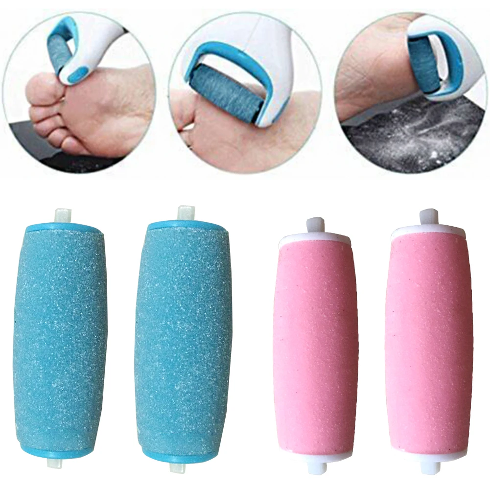 2 шт. прочный жесткий для удаления кожи дома матовые салонные Роликовые головки