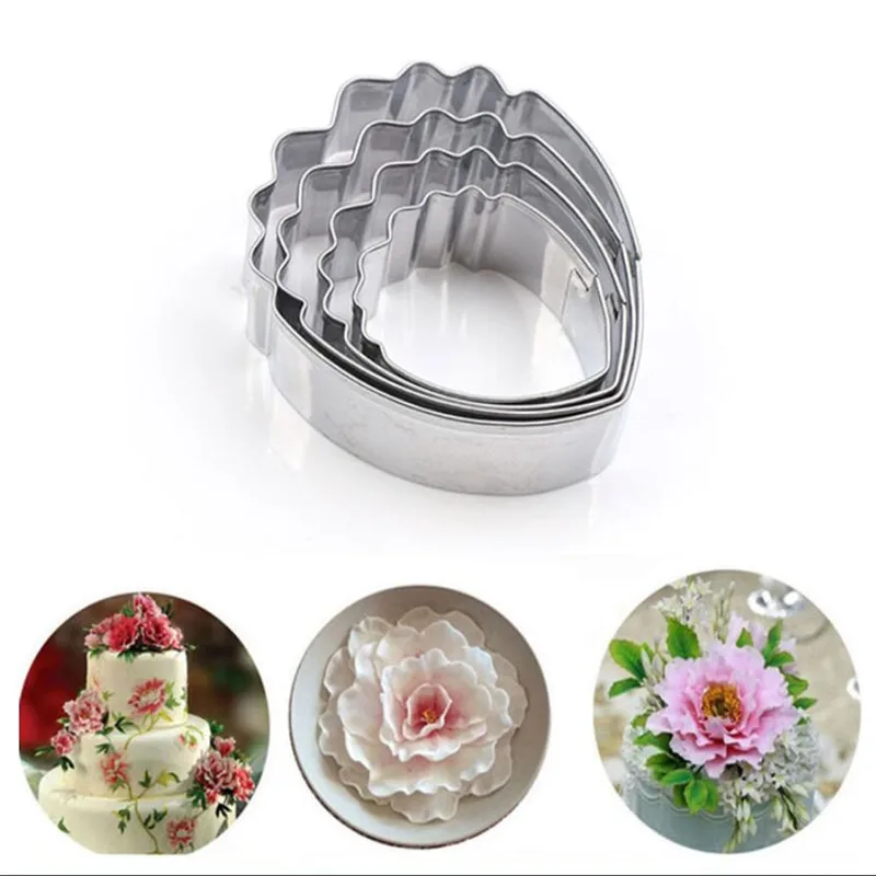 

NEW2022 NEW Flower square peony cutting machine chewing gum mold cake decoration tool sugarcraft mold 2pcs / 4pcs / 6pcs / set