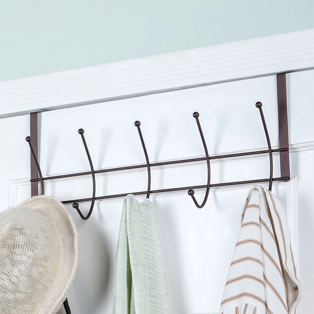 Вешалка для крючков Bronzeer через дверь сверхмощный металлический 10 оганизатор