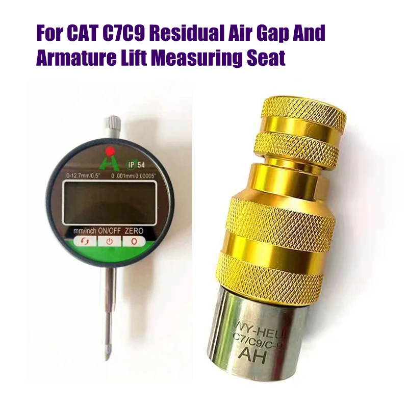 for CAT C7 C9 C-9 Common Rail HEUI Injector Solenoid Residual Air Gap Measuring Test Tool Seat, HEUI Stroke AHE Measuring Seat