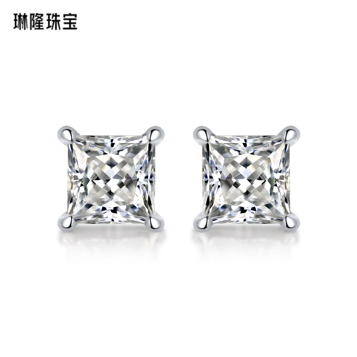 

Серьги из серебра пробы с искусственным камнем