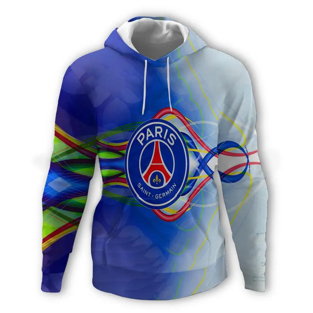 2020 толстовка с 3D принтом &quotПариж Сен Жермен&quot футбольные худи из джерси
