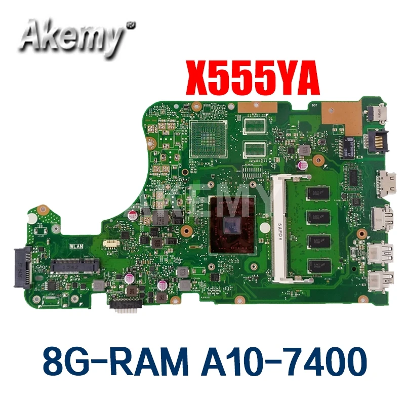 

Бесплатная usb плата для For Asus X555Y X555YA X555YI X555D X555DG A555D K555Y материнская плата для ноутбука 8G-RAM A10-7400