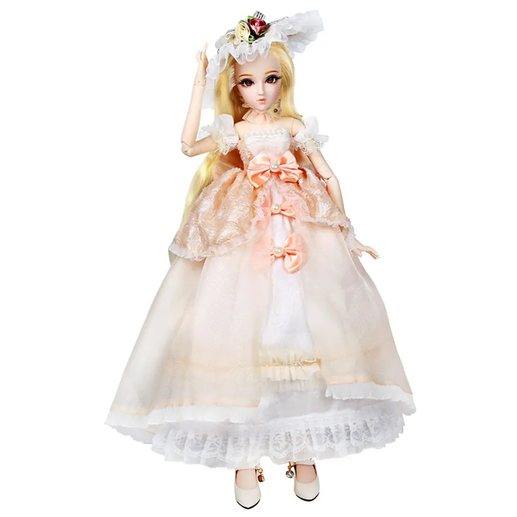 

Bjd Doll 45cm Doll Cute Gifts For Girl Joints Dolls Wig Makeup Handmade Beauty Toy Toy For Children Full Set