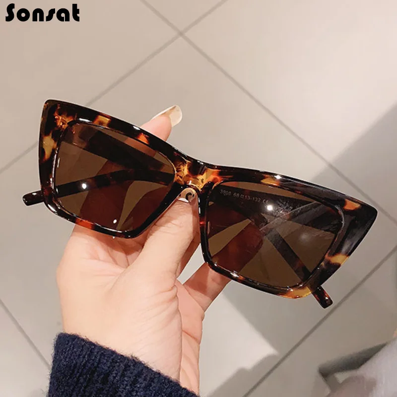 

Очки солнцезащитные женские «кошачий глаз», Простые Модные Винтажные Роскошные брендовые дизайнерские черные солнечные очки желеобразног...