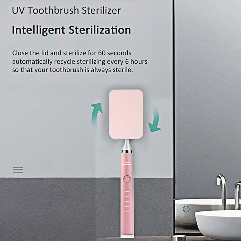 

UVC-LED Ultraviolet Toothbrush Holder Disinfection Tool Automatic Toothpaste Dispenser Holder Cleaner