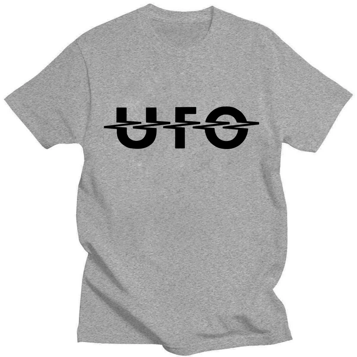 

Summer Fashion Music Style The UFO Art Print T-Shirts Casual Short Sleeve O-neck Cotton Top Breathable Tees For Fans