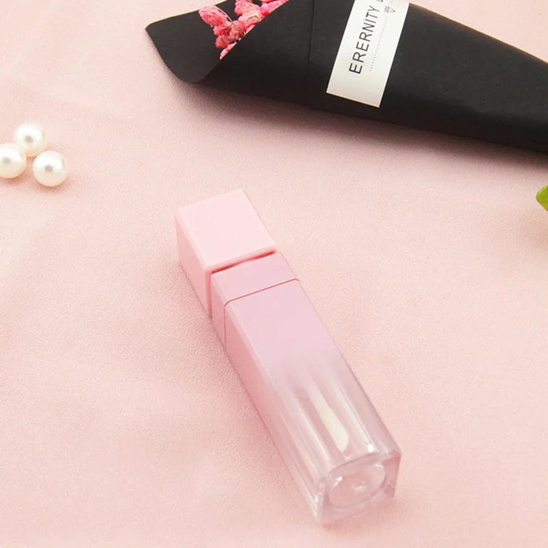 8 мл пустые Пластик розовый тюбик для помады Красота губ масло косметика