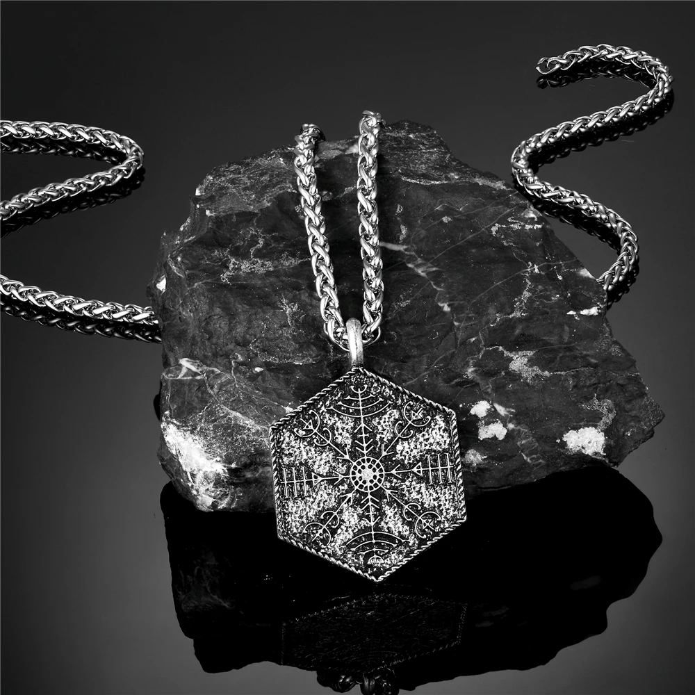 Викинги Odin Wolf ожерелье-Компас скандинавский славянский символ мифологии