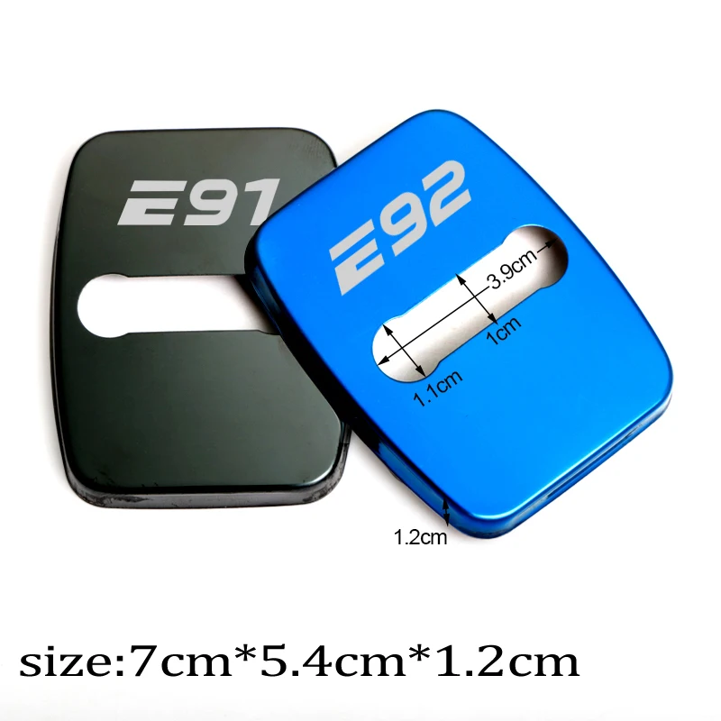 Автомобильный Стайлинг 4 шт. чехол для дверного замка из углеродного волокна E60 E61