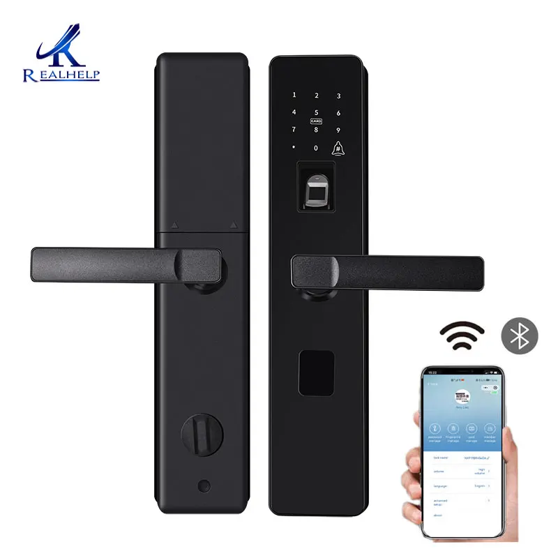 Wechat управление через приложение дверной замок самый дешевый со сканером