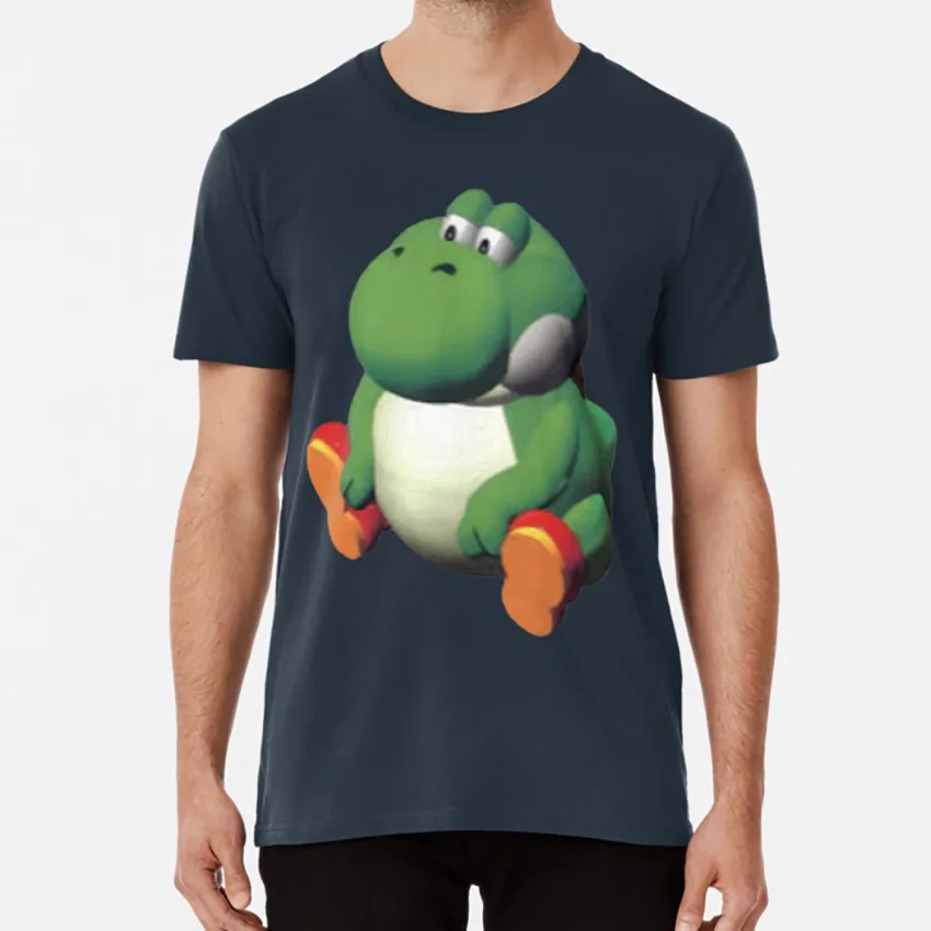 Тёмно-синий Beeg Yoshi футболка beeg yoshi большая сидящая там дунки - Цвет: Тёмно-синий