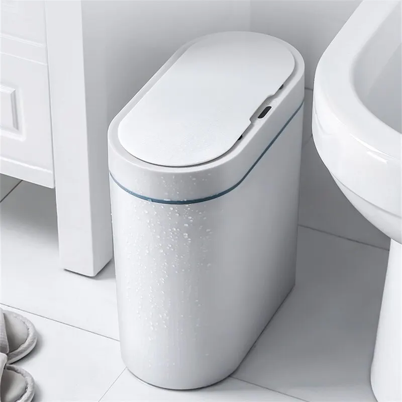 

Smart Sensor Trash Can Electronic Automatic Bin Garbage for Bucket Bathroom Kitchen Home 9L Big Capacity Waterproof Barrel