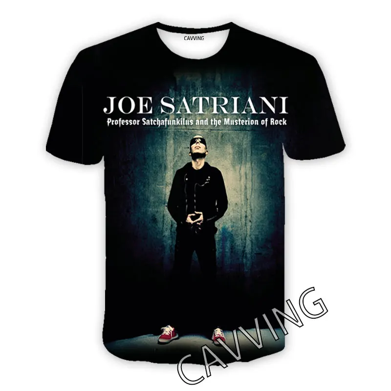 Новые модные женские/мужские повседневные футболки Джо сатриани с 3D принтом в