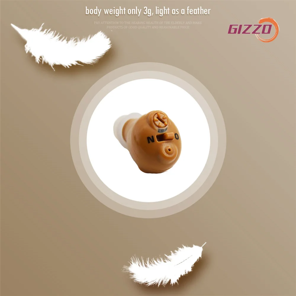 

Mini Rechargeable Hearing Aid Ears Invisible Loudspeaker For The Elderly Hearing Aid In The Ear Adjustable Sound Amplifier