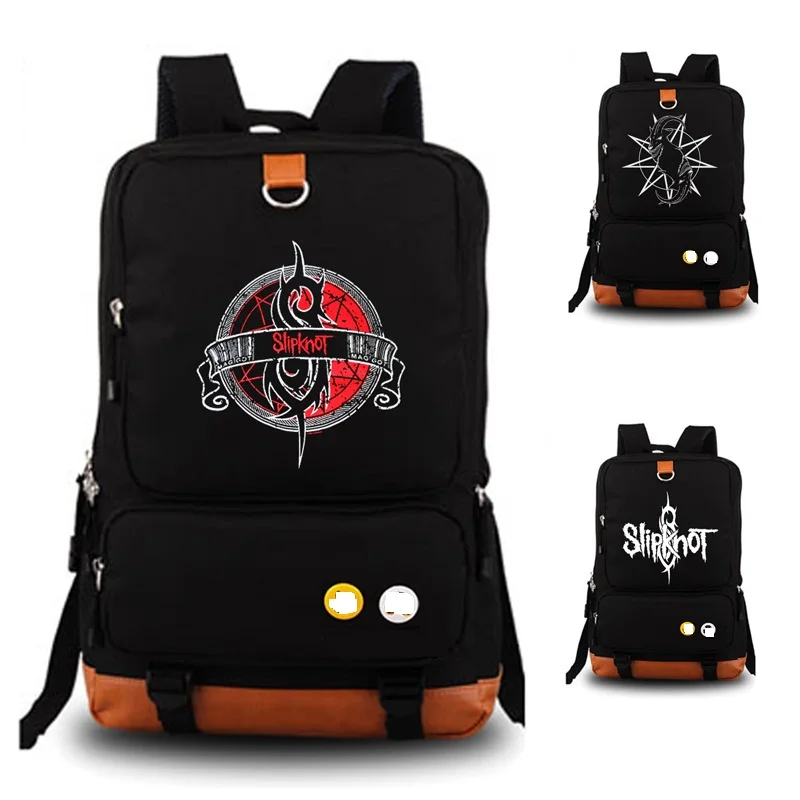 Рюкзак Slipknot из тяжелой металлической ленты школьная сумка для мужчин wo мужской