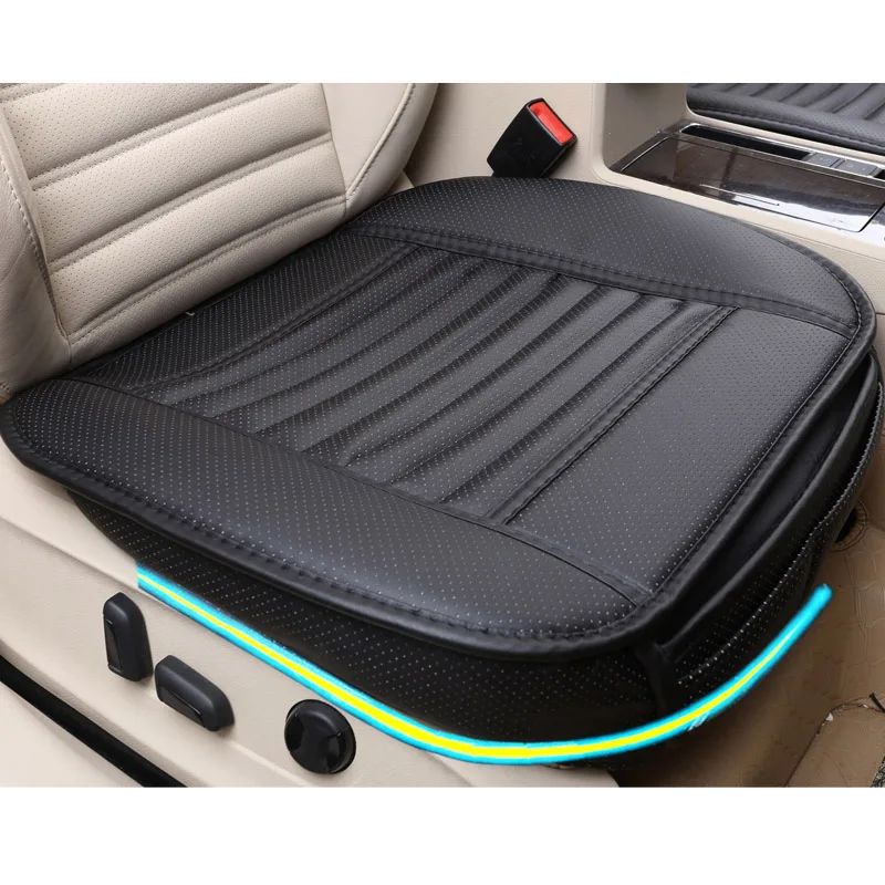 Car Seat Cover Easy Install Car Seat Cushions,Non-rollding Up Pads Single Non Slide Not Moves Bamboo-bon Covers E1 X25