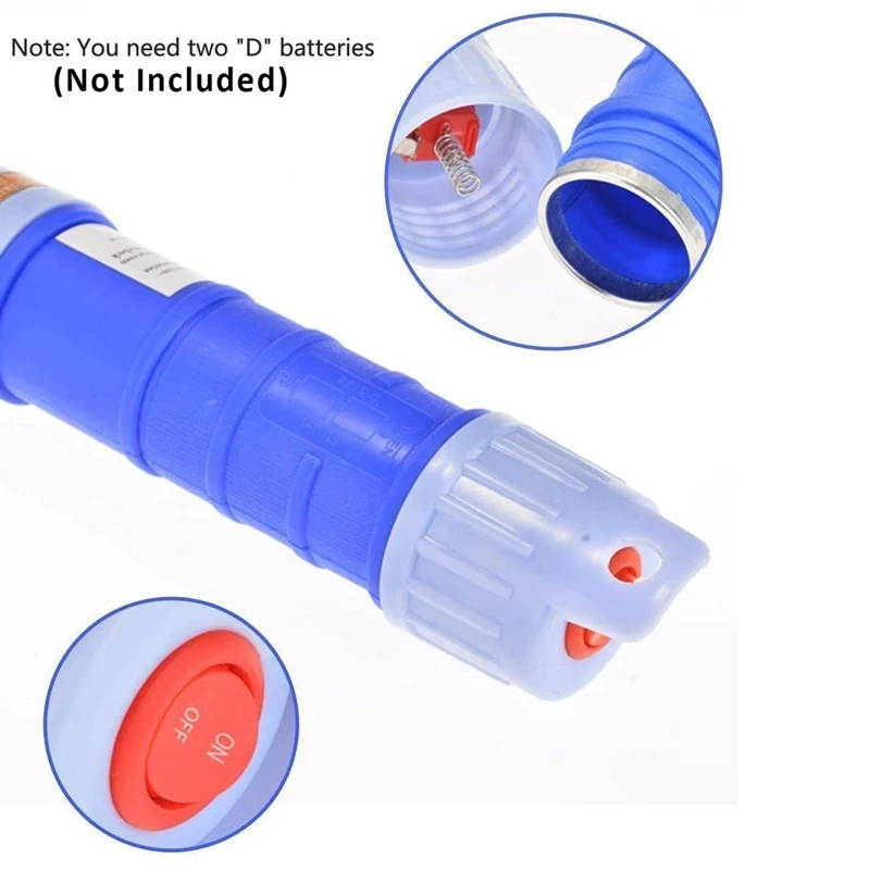 

2PCS Battery Operated Liquid Transfer Automatic Siphon Pump Portable Pipe Pumping with Bendable Suction Tube Multi-Use